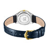 Rotary Ultra Slim Ladies Two-Tone Blue Leather Watch | LS08011/05