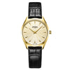 Rotary Ultra Slim Ladies Gold-Plated Leather Watch | LS08013/03
