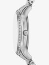 Mini Sage Pavé Silver-Tone Watch