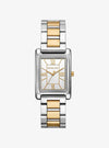 Michael Kors Emery Ladies Two-Tone Rectangular Watch | MK4967