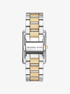 Michael Kors Emery Ladies Two-Tone Rectangular Watch | MK4967