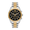 Michael Kors Lexington Men's (44mm) Two-Tone &amp; Black Chronograph Watch | MK9207