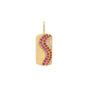 Load image into Gallery viewer, Gold Paperclip Chunky Chain Necklace with Gold Wave Pink Sparkle Charm
