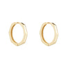 9ct Gold Bamboo Design Huggie Earrings