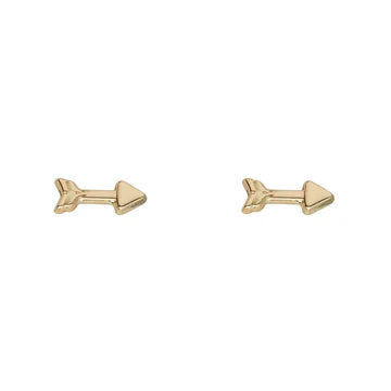 9ct Gold Arrow Stud Earring