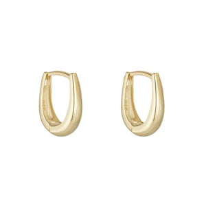 9ct Gold Bulbous Huggie Hoop