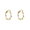 9ct Yellow Gold Twist Hoop Earrings