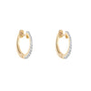 9ct Gold Diamond Round Huggies