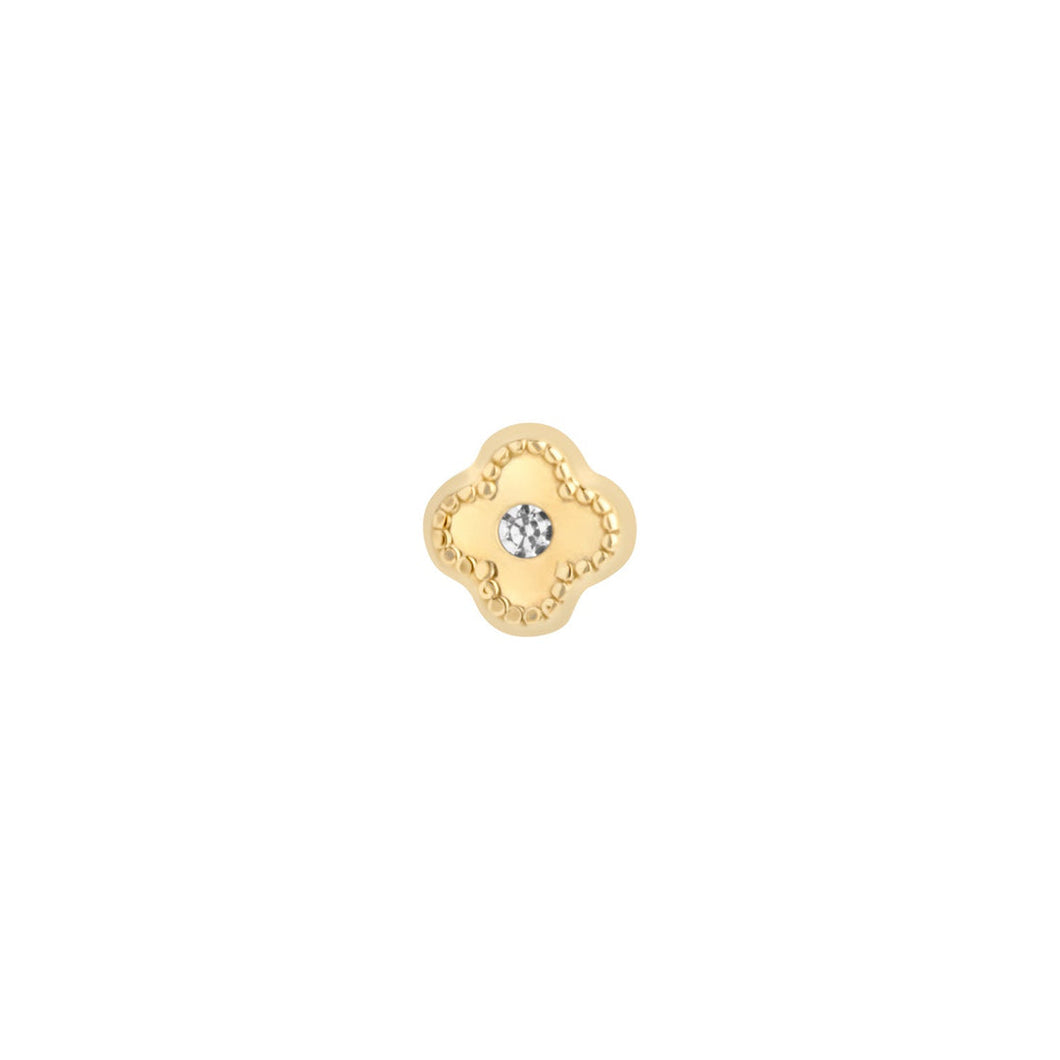 9ct Gold Cz Flower Piercing