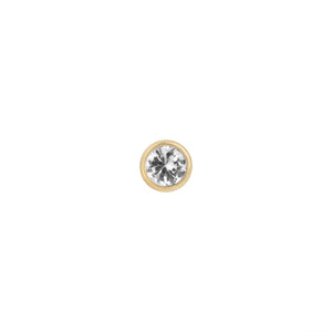 9ct Gold Cz Round Piercing