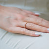Burren 18K Gold Plated Marquise CZ Ring