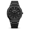 Rotary Regent Men’s All-Black Integrated Bracelet Watch | RGB10020/04