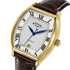 Rotary 1895 Men’s Tonneau Automatic Leather Watch | RGS10060/01