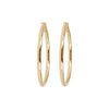 Large Circle Yellow Gold Hoops