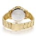 LORUS QUARTZ GENTS GOLD PLATED BLACK DIAL BRACELET WATCH