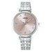 LORUS QUARTZ LADIES STAINLESS STEEL PINK DIAL BRACELET WATCH