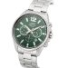 LORUS QUARTZ CHRONOGRAPH GENTS STAINLESS STEEL GREEN DIAL BRACLET WATCH
