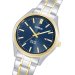 RX392AX9 LORUS SOLAR GENTS TWO TONE BLUE DIAL BRACELET WATCH