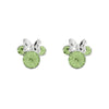 Disney Silver Minnie Mouse Birthstone Earrings August