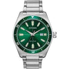 Citizen Eco-Drive Brycen Green Dial Stainless Steel Watch | AW1598-70X
