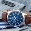 Citizen Eco-Drive Calendrier Blue Dial Leather Watch | BU2070-12L