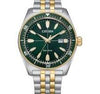 Citizen Men's Sport Eco-Drive Two-Tone Green Dial Watch (AW1594-89X)
