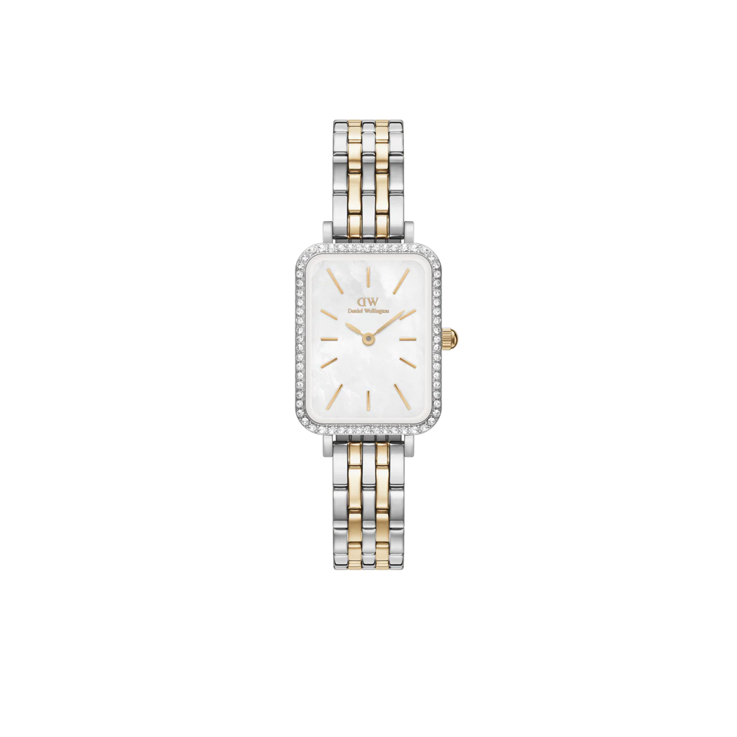 Quadro Lumine Bezel 5-Link Two Tone Ladies Watch DW00100671