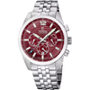 Festina Chronograph Men's (43mm) Burgundy Dial & Stainless Steel Watch | F20742/6