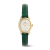 Ophelia Mini Green Lizard White Guilloché Gold