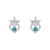 Disney Birthstone crown earrings