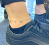Silver ankle bracelet