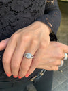 Diamond Square Halo diamond ring