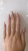 Sterling silver rope style ring
