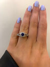 Ladies Sapphire Diamond Ring