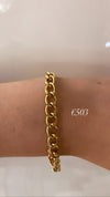 9ct yellow gold curb bracelet