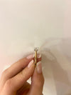 18ct yellow gold brillant cut solitaire diamond engagement ring