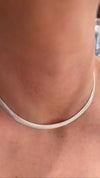 Sterling silver omega chain
