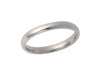 Ladies plain 18ct white gold wedding band w23