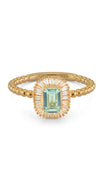 Gold plated colour stone ring