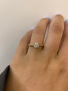 9ct Yellowgold Diamond Solitaire Engagement Ring