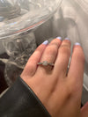 9ct Whitegold Solitaire Diamond Engagement