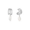 Silver Triple Mini Hoop Earrings E019-04H
