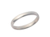 Ladies plain 9ct white gold wedding band
