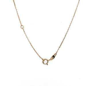 9ct Gold Twisted Edge Petite Disc Pendant