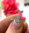 Diamond Square Halo ring