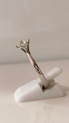18ct white gold solitaire