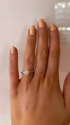 18ct white gold solitaire