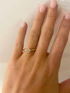 18ct yellow gold brillant cut solitaire diamond engagement ring