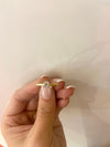 18ct yellow gold brillant cut solitaire diamond engagement ring