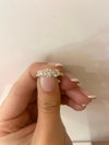 18ct yellow gold 3 stone brilliant cut diamond engagement ring